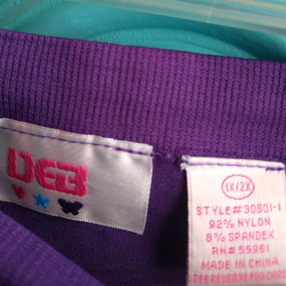 DEB 1x/2x Purple Bike shorts with lace